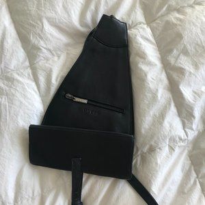 Guess leather sling pack backpack